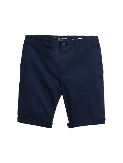 Tom Tailor Sky Captain Blue Men Regular Fit Chino Shorts SKU: 1044845_10668 Image 01