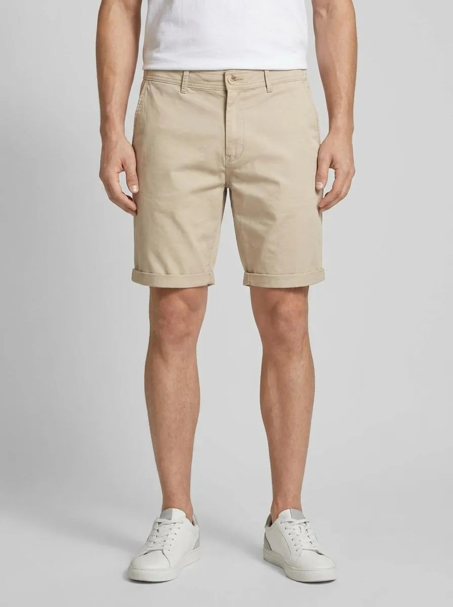 Tom Tailor Cashew Beige Men Regular Fit Chino Shorts SKU: 1044845_11032 Image 00