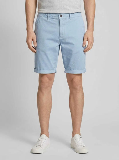 Tom Tailor Light Blue Minimal Aop Men Regular Fit Chino Shorts SKU: 1044845_38254 Image 00