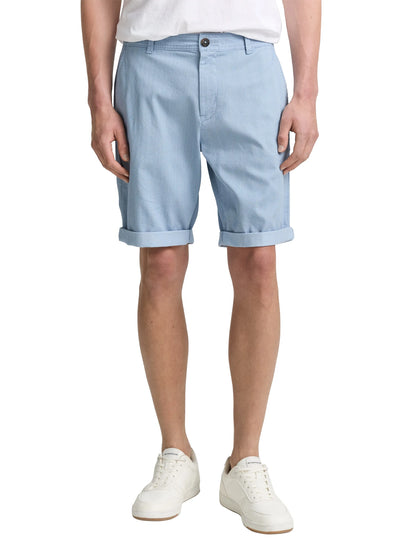Tom Tailor Light Blue Minimal Aop Men Regular Fit Chino Shorts SKU: 1044845_38254 Image 01