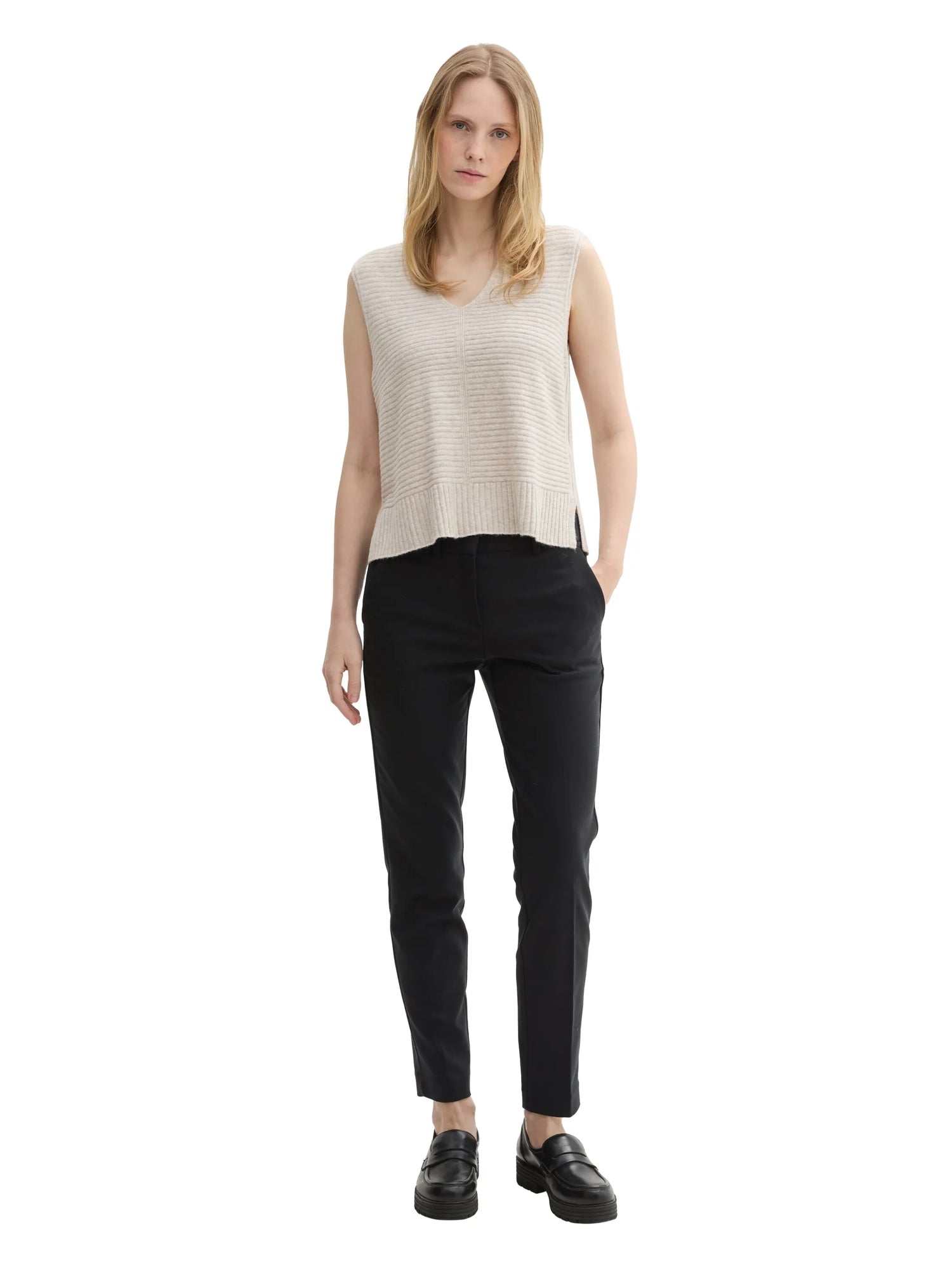 Tom Tailor Deep Black Women Ttmia Slim Trousers SKU: 1044864_14482 Image 04