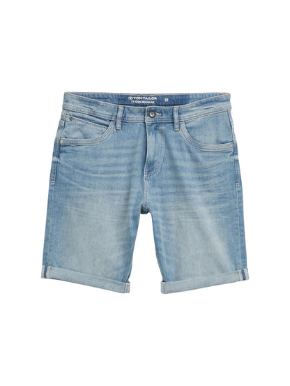 Tom Tailor Light Stone Blue Denim Men Ttjosh Regular Slim Jeans Shorts SKU: 1044973_10142 Image 06