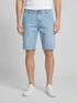 Tom Tailor Used Bleached Blue Denim Men Ttmarvin Straight Ultralight Jeans Shorts SKU: 1044978_10117 Image 00
