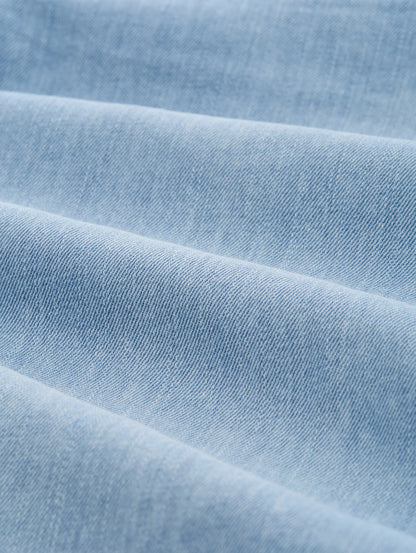 Tom Tailor Used Bleached Blue Denim Men Ttmarvin Straight Ultralight Jeans Shorts SKU: 1044978_10117 Image 02