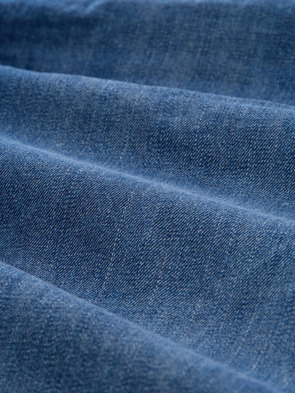 Tom Tailor Used Dark Stone Blue Denim Men Ttmarvin Straight Ultralight Jeans Shorts SKU: 1044978_32191 Image 05