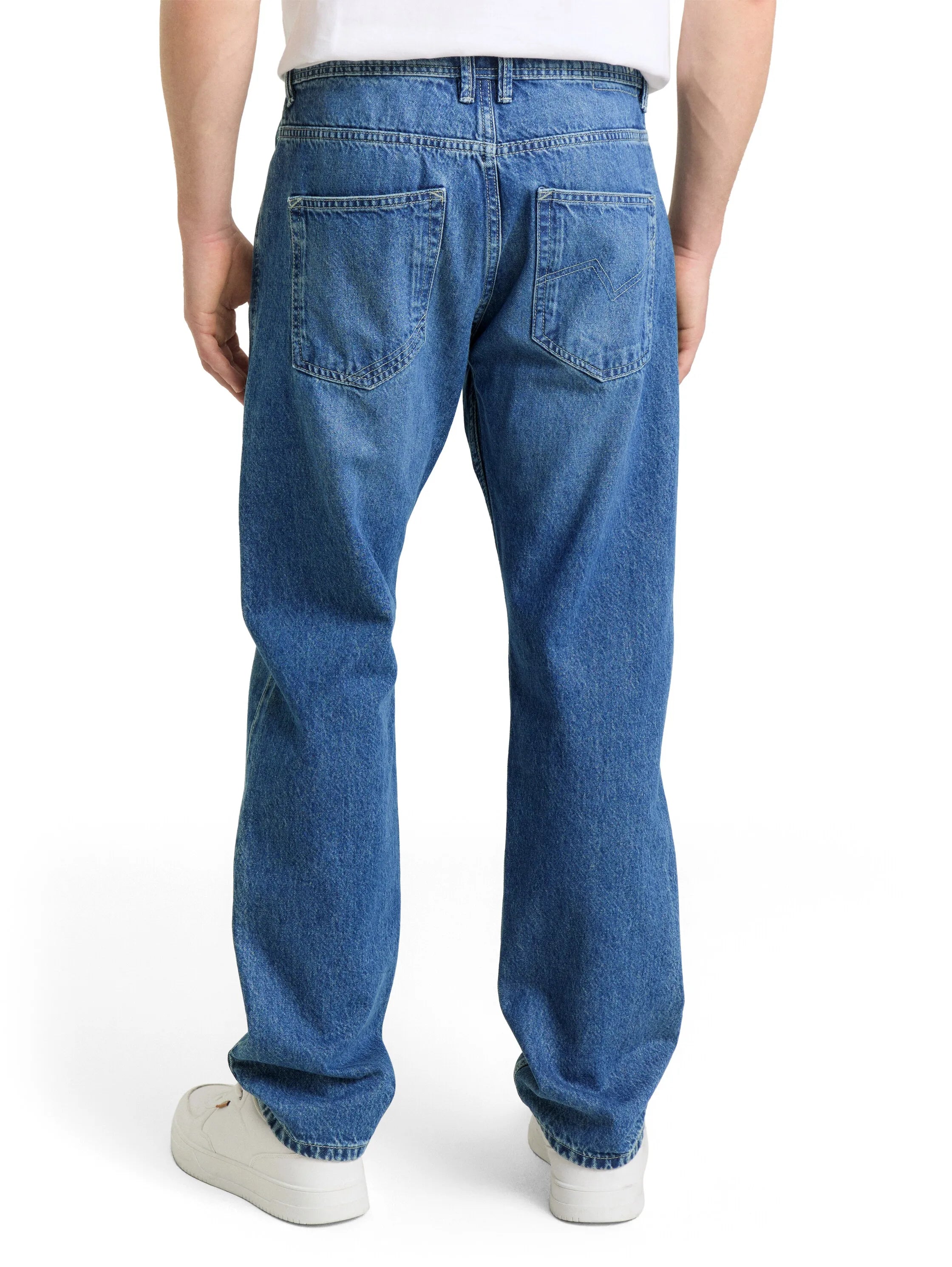Denim Tom Tailor Used Mid Stone Blue Denim Men Ttwaylen Relaxed Jeans SKU: 1044988_10119 Image 02