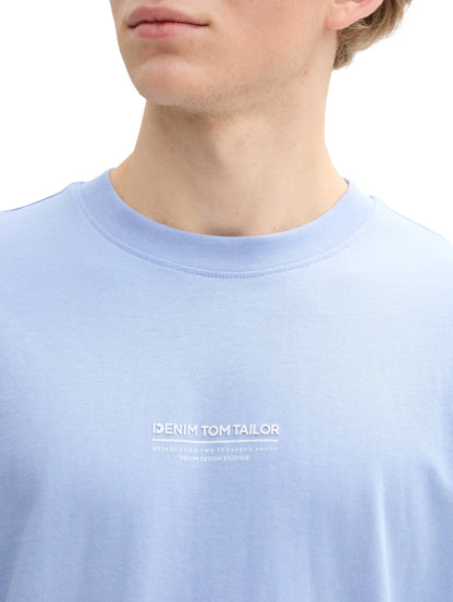 Denim Tom Tailor Brunnera Blue Men Relaxed Fit Cotton T-Shirt SKU: 1045021_11486 Image 03