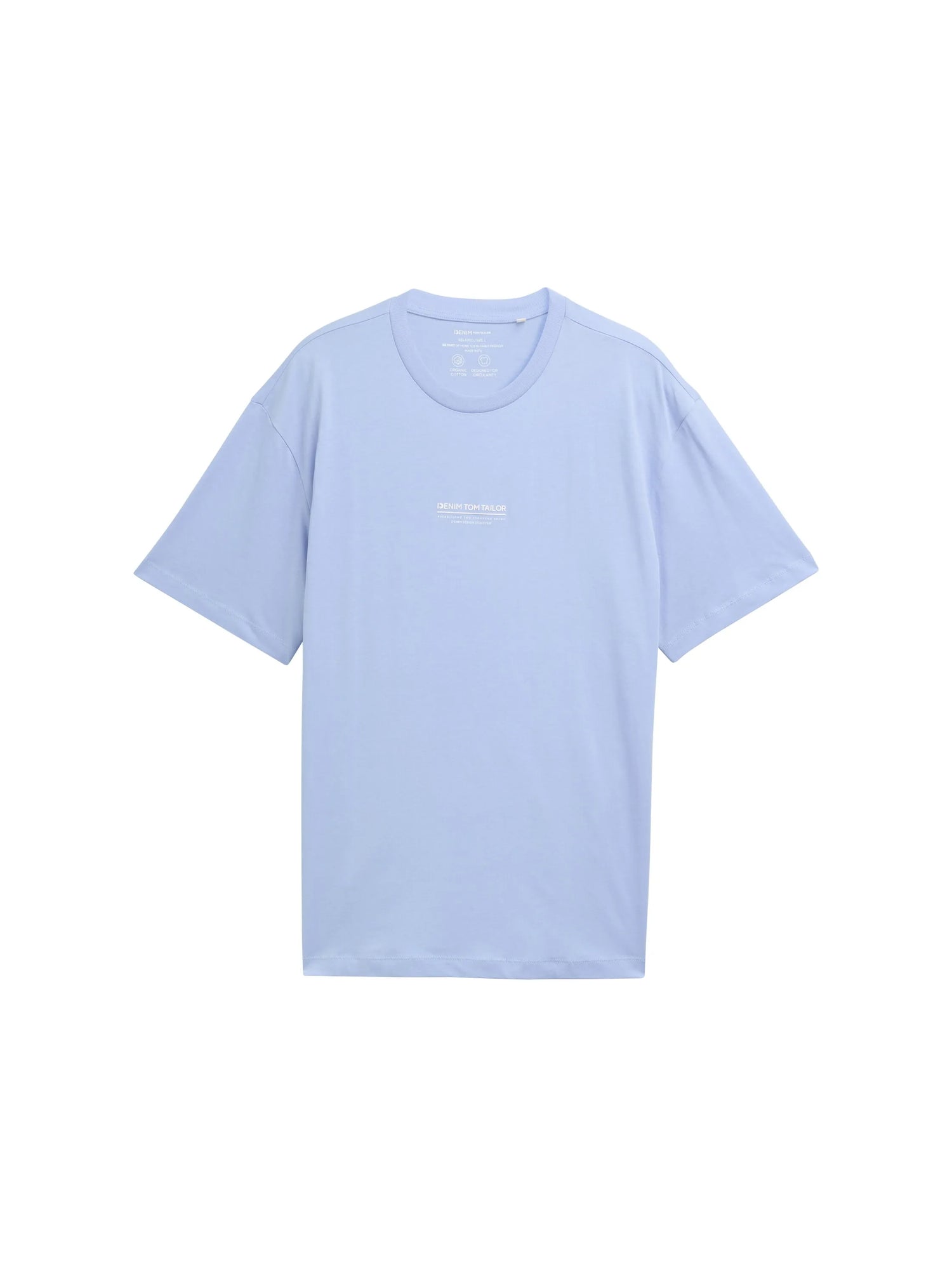 Denim Tom Tailor Brunnera Blue Men Relaxed Fit Cotton T-Shirt SKU: 1045021_11486 Image 06