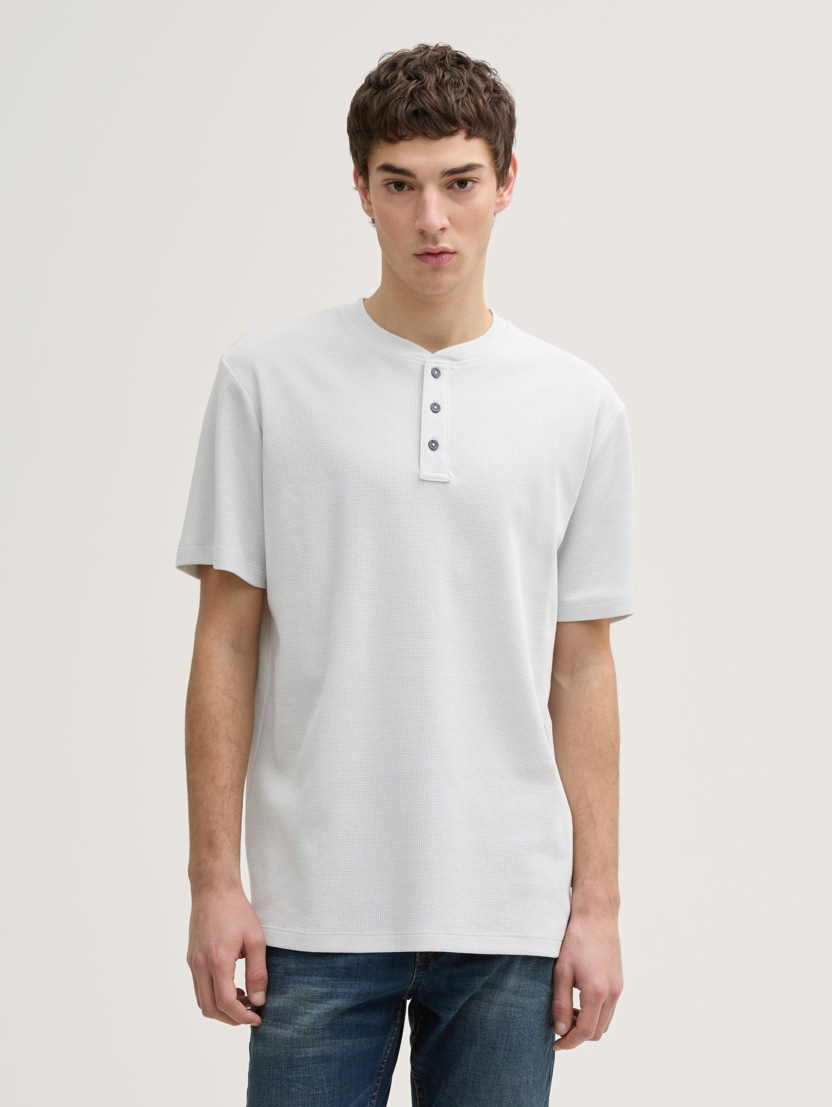 Tom Tailor_Henley T-Shirt with Waffle Texture_1045051_15277_01