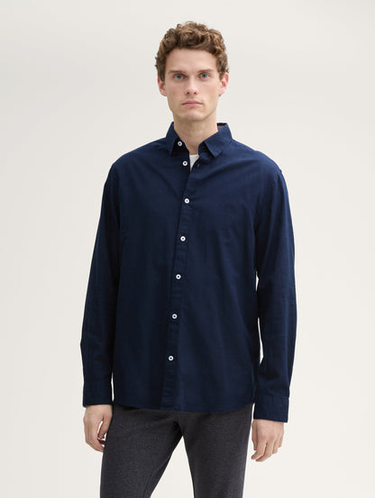 Tom Tailor_Regular Fit Shirt with Logo Embroidery_1045087_10668_01