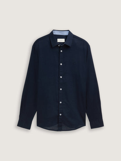Tom Tailor_Regular Fit Shirt with Logo Embroidery_1045087_10668_06