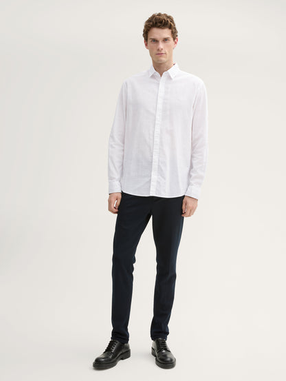 Tom Tailor_Regular Fit Shirt with Logo Embroidery_1045087_20000_02