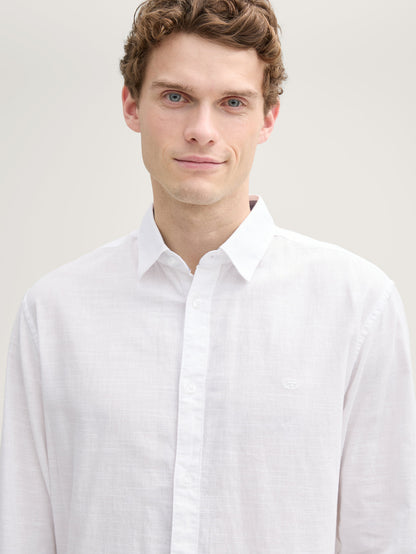 Tom Tailor_Regular Fit Shirt with Logo Embroidery_1045087_20000_04