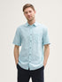 Tom Tailor_Regular Fit Short Sleeve Shirt with Linen Content_1045098_37198_01