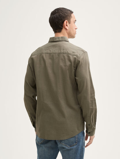 Tom Tailor_Regular Fit Shirt with Linen Content_1045102_32097_03