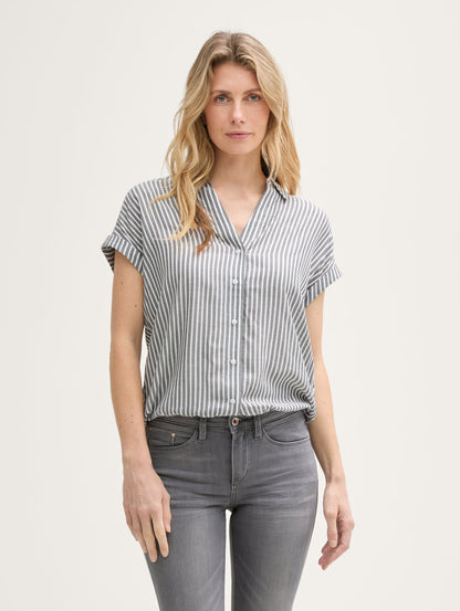 Tom Tailor_Loose Fit Blouse with Striped Pattern_1045239_35912_01