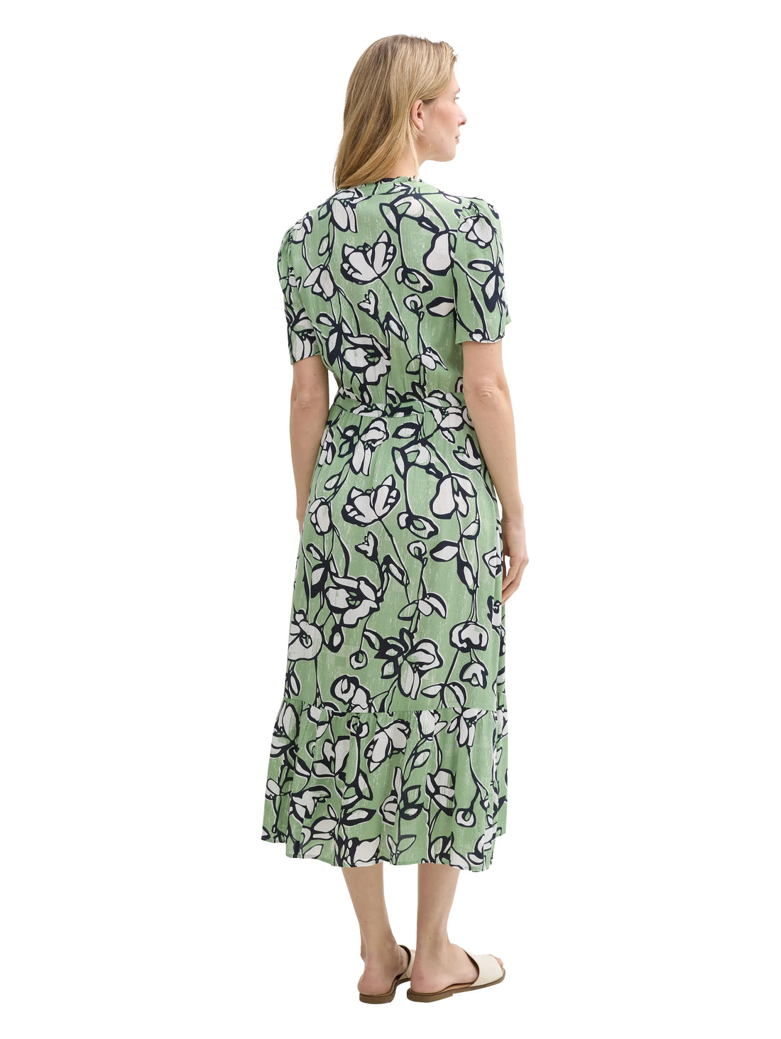 Tom Tailor Fresh Spring Floral Design Women Maxi Dress with Pattern SKU: 1045310_37120 Image 02