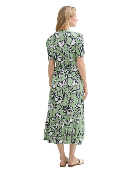 Tom Tailor Fresh Spring Floral Design Women Maxi Dress with Pattern SKU: 1045310_37120 Image 02
