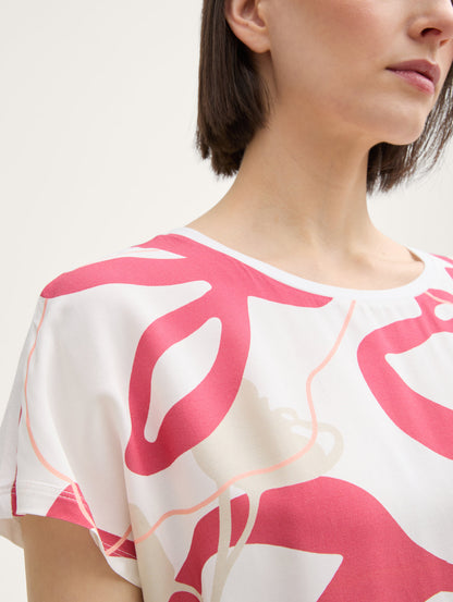 Tom Tailor_T-Shirt in a Mix of Materials_1045569_10315_04