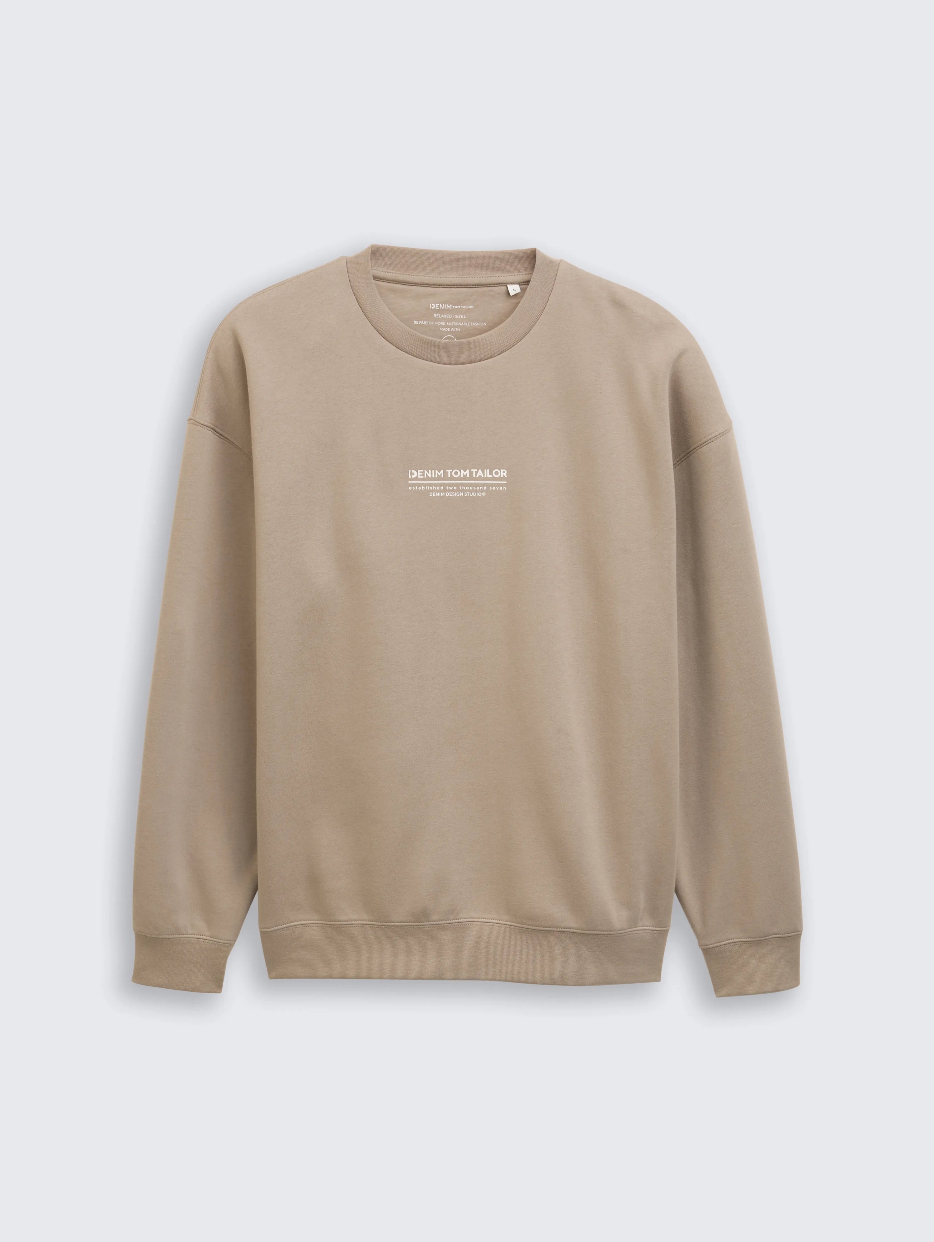 Tom Tailor_0_Relaxed Sweatshirt with Logo Print_1045579_38323_01