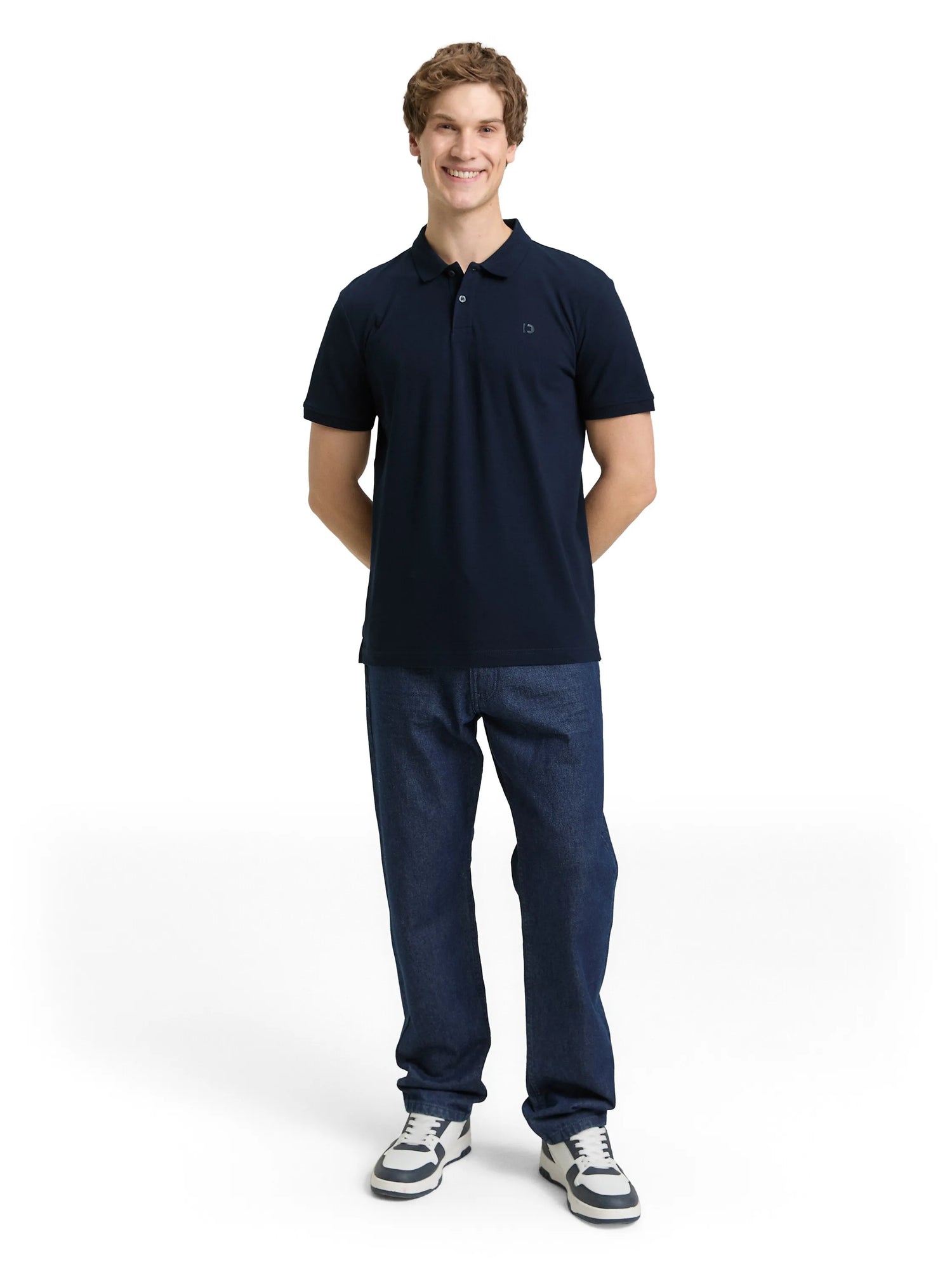 Denim Tom Tailor Imperial Blue Men Cotton PiquŽ Polo Shirt SKU: 1045587_29380 Image 01