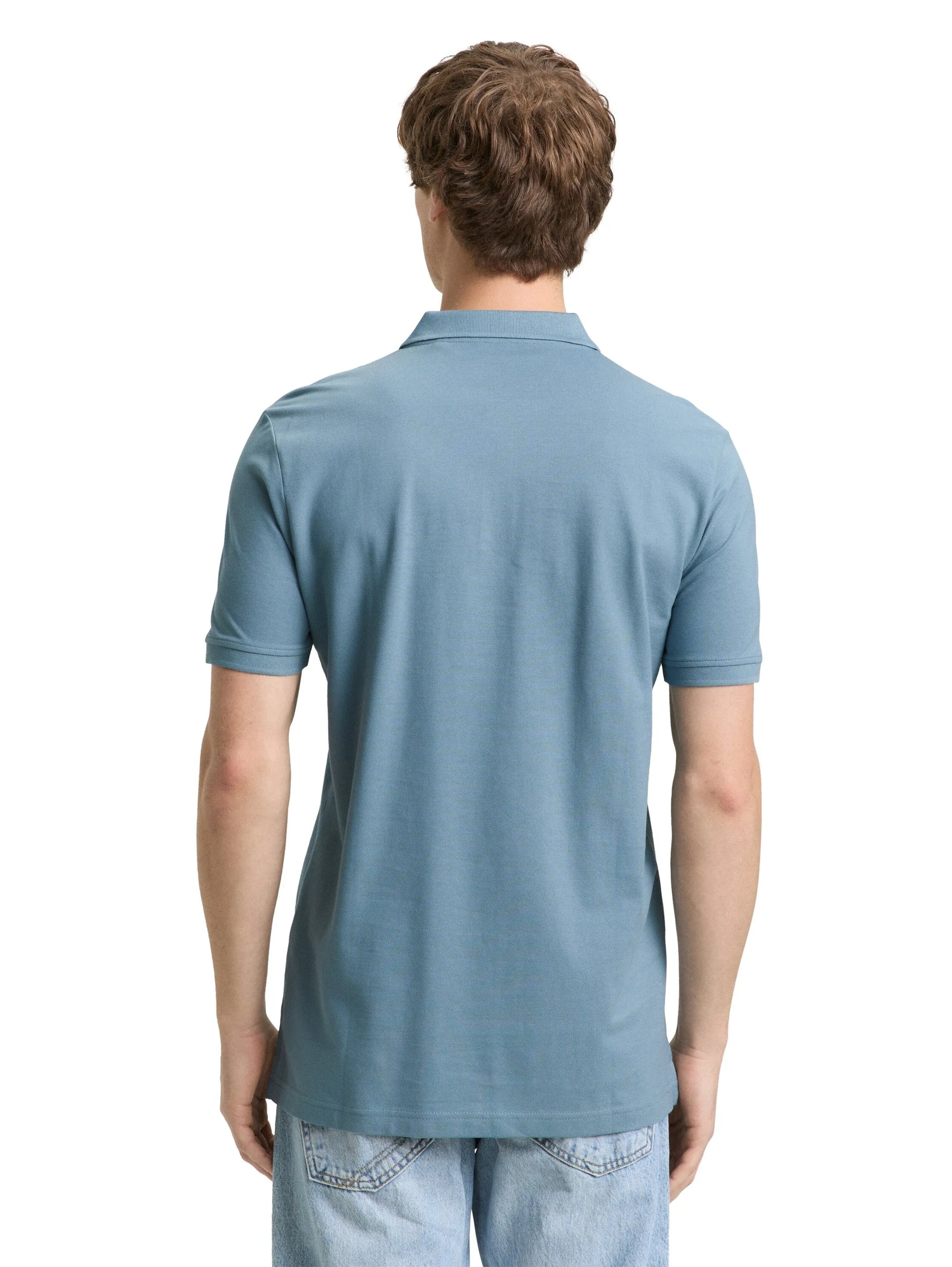 Denim Tom Tailor Citadel Blue Men Cotton PiquŽ Polo Shirt SKU: 1045587_30118 Image 02