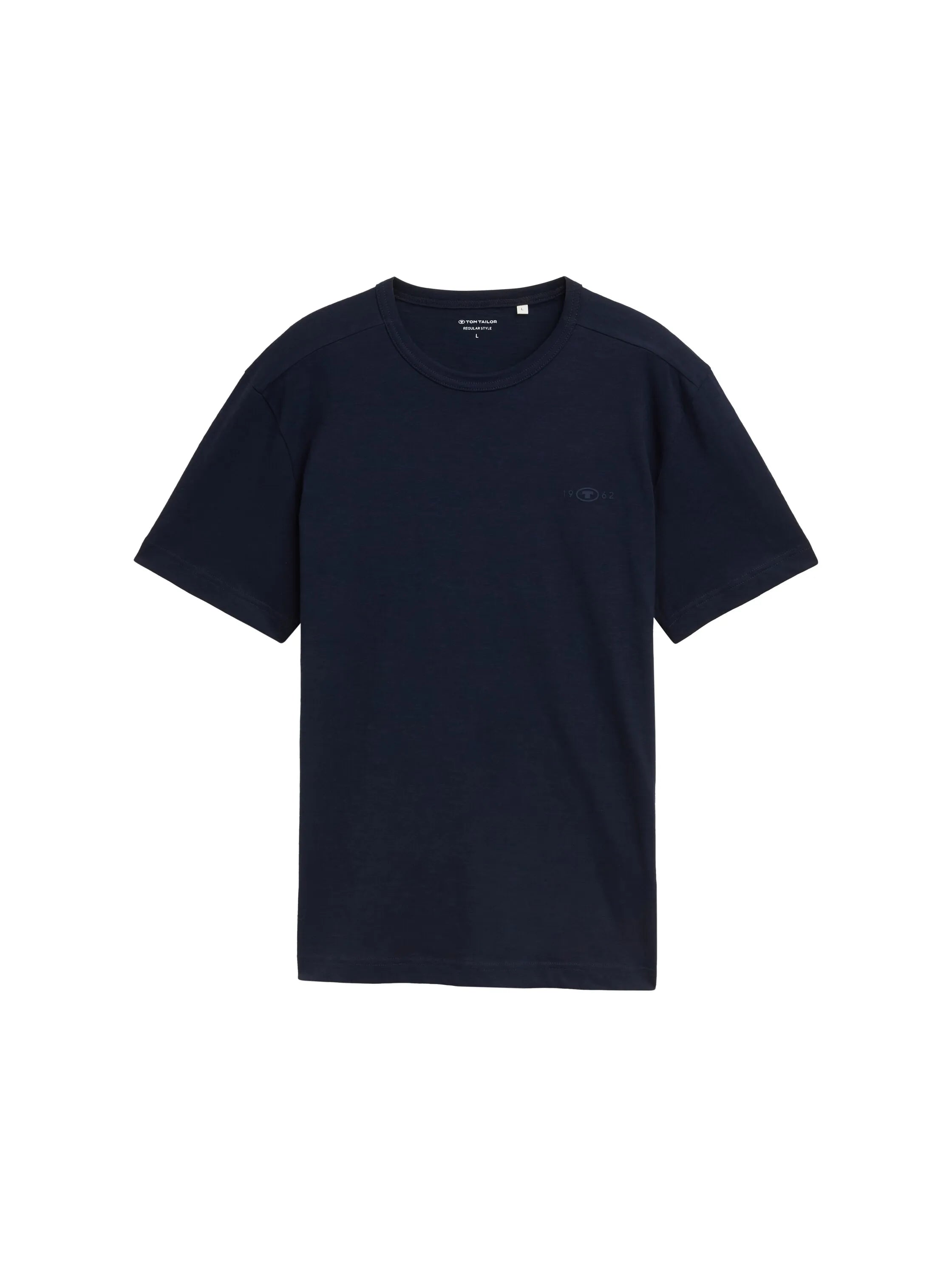 Tom Tailor Sky Captain Blue Men Basic Cotton T-Shirt SKU: 1045627_10668 Image 06