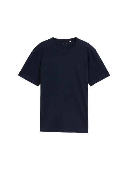 Tom Tailor Sky Captain Blue Men Basic Cotton T-Shirt SKU: 1045627_10668 Image 06