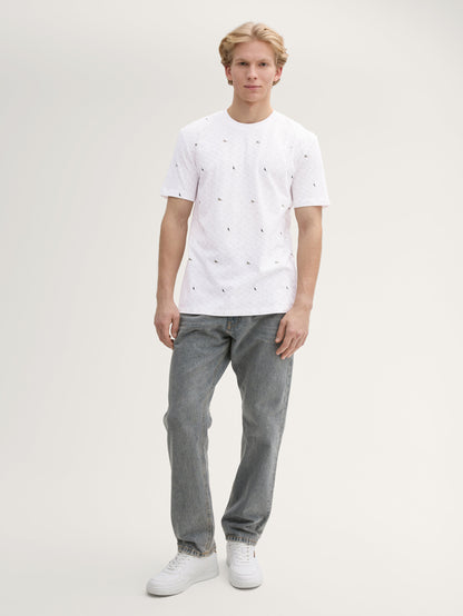 Tom Tailor_All-Over Print Cotton T-Shirt_1045749_37542_02