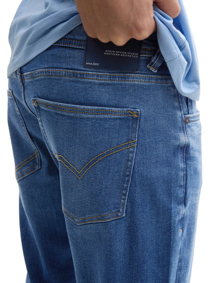 Tom Tailor Used Mid Stone Blue Denim Men Ttpiers Slim Jeans SKU: 1045757_10119 Image 04