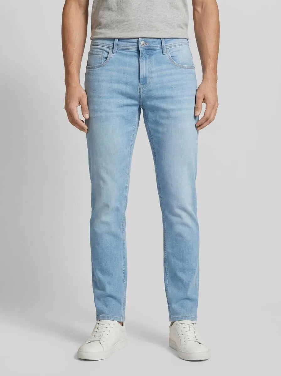 Denim Tom Tailor Light Stone Bright Blue Denim Men Ttaedan Straight Jeans SKU: 1045758_10151 Image 00