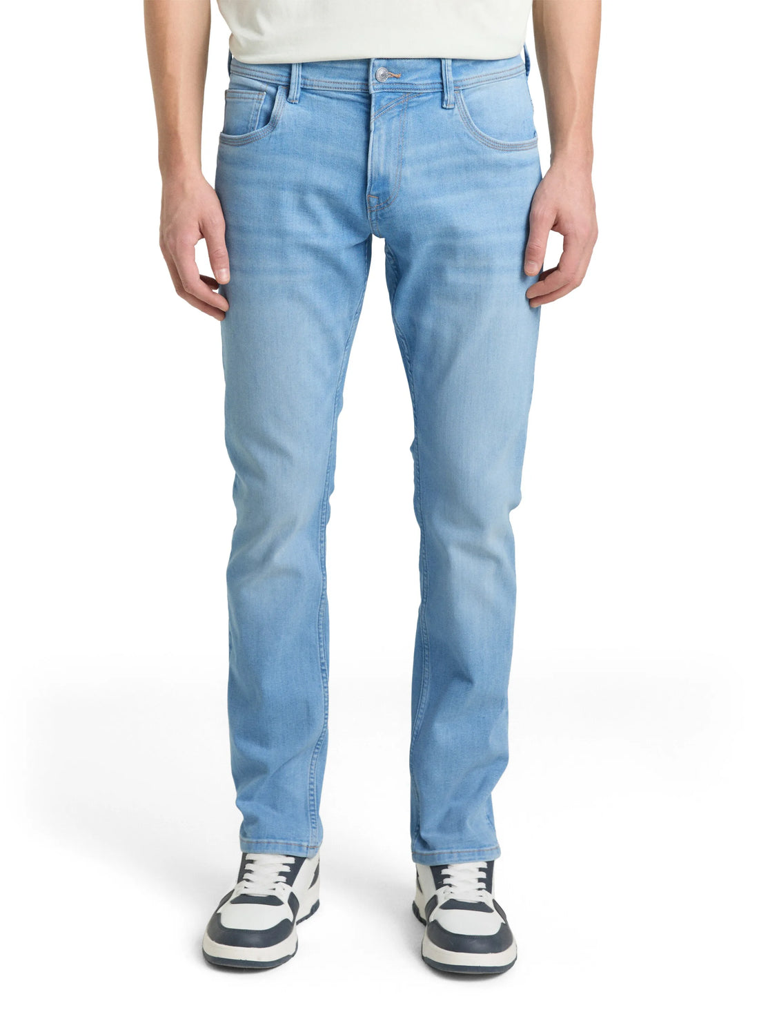 Denim Tom Tailor Light Stone Bright Blue Denim Men Ttaedan Straight Jeans SKU: 1045758_10151 Image 01