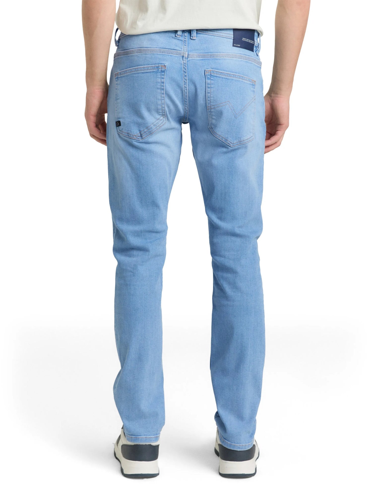 Denim Tom Tailor Light Stone Bright Blue Denim Men Ttaedan Straight Jeans SKU: 1045758_10151 Image 02