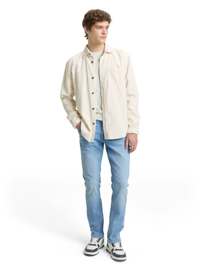 Denim Tom Tailor Light Stone Bright Blue Denim Men Ttaedan Straight Jeans SKU: 1045758_10151 Image 03