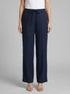 Tom Tailor Sky Captain Blue Women Ttlea Wide Leg Trousers with Linen Content SKU: 1045768_10668 Image 00