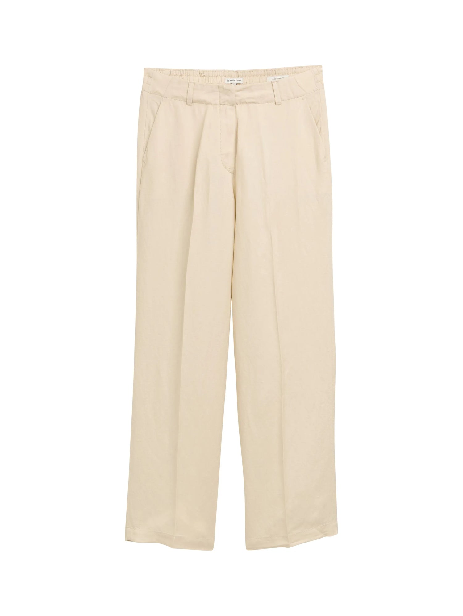 Tom Tailor Summer Beige Women Ttlea Wide Leg Trousers with Linen Content SKU: 1045768_21650 Image 06