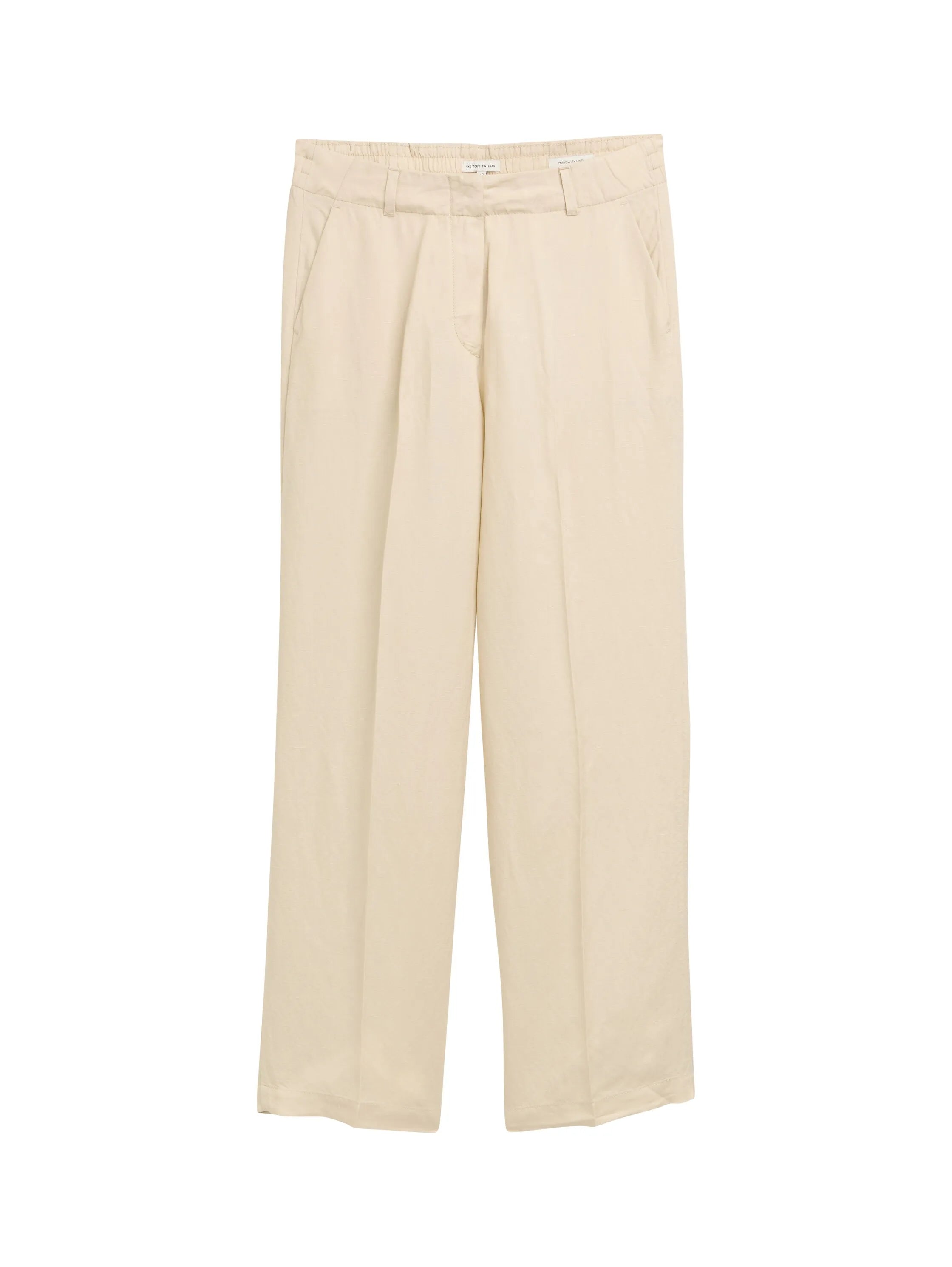 Tom Tailor Summer Beige Women Ttlea Wide Leg Trousers with Linen Content SKU: 1045768_21650 Image 06