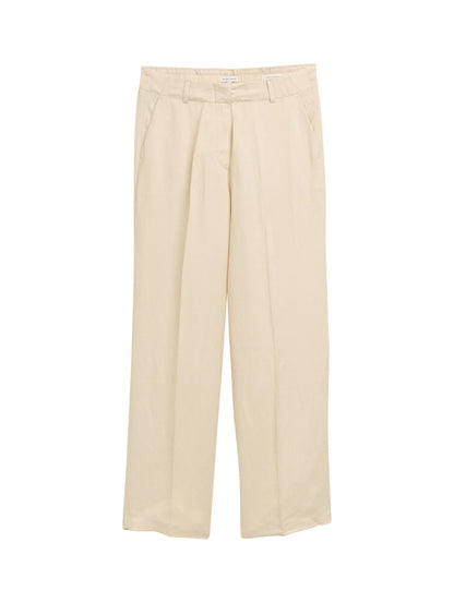 Tom Tailor Summer Beige Women Ttlea Wide Leg Trousers with Linen Content SKU: 1045768_21650 Image 06