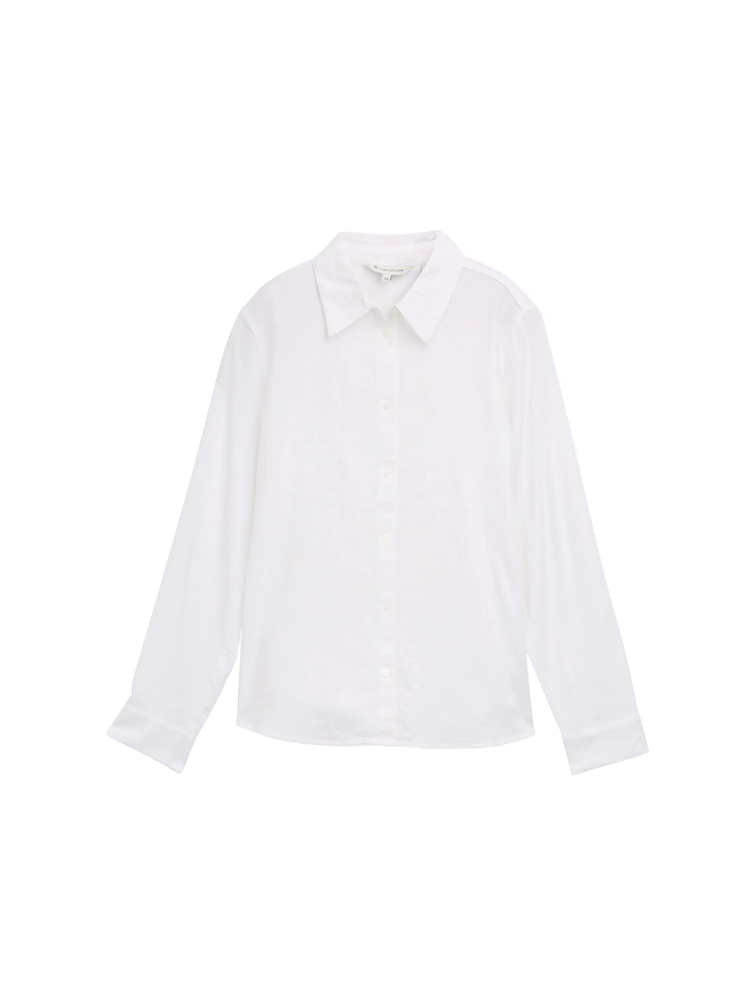 Tom Tailor White Women Shirt Blouse with Linen SKU: 1045770_20000 Image 06