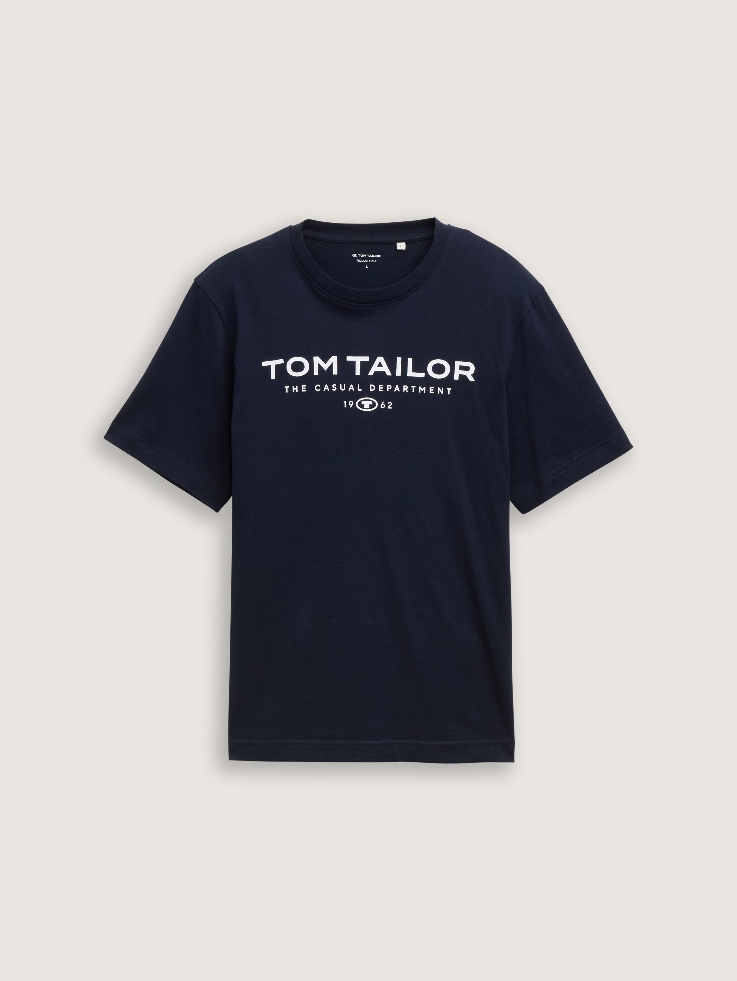 Tom Tailor_Cotton T-Shirt with Logo Print_1045773_10668_06