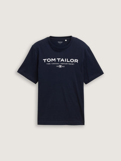Tom Tailor_Cotton T-Shirt with Logo Print_1045773_10668_06