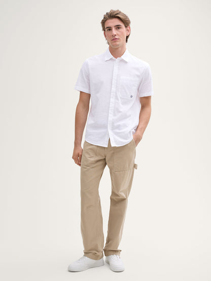 Tom Tailor_Relaxed Fit Short Sleeve Shirt with Breast Pocket_1045977_20000_02