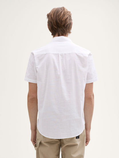 Tom Tailor_Relaxed Fit Short Sleeve Shirt with Breast Pocket_1045977_20000_03