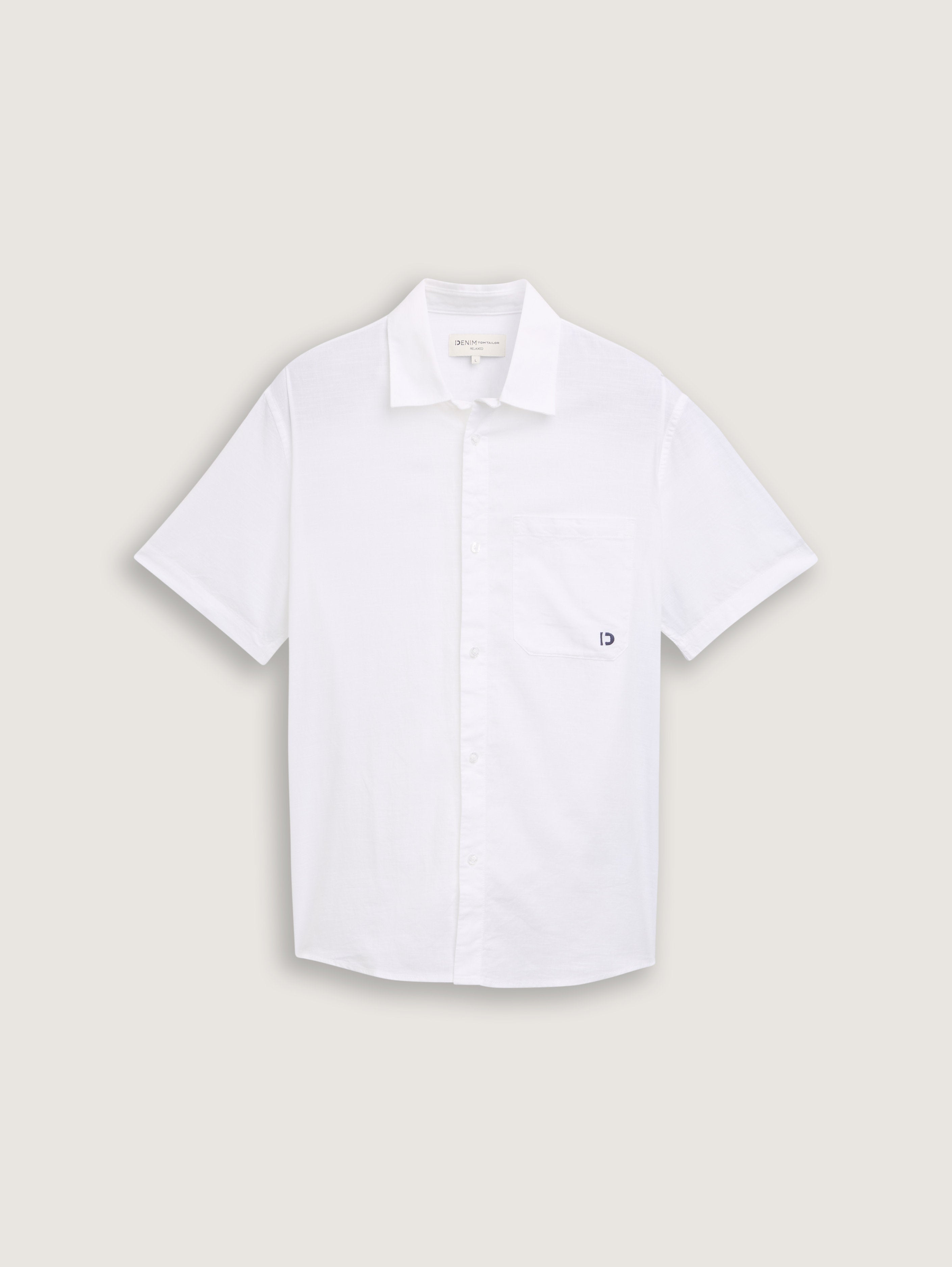 Tom Tailor_Relaxed Fit Short Sleeve Shirt with Breast Pocket_1045977_20000_06