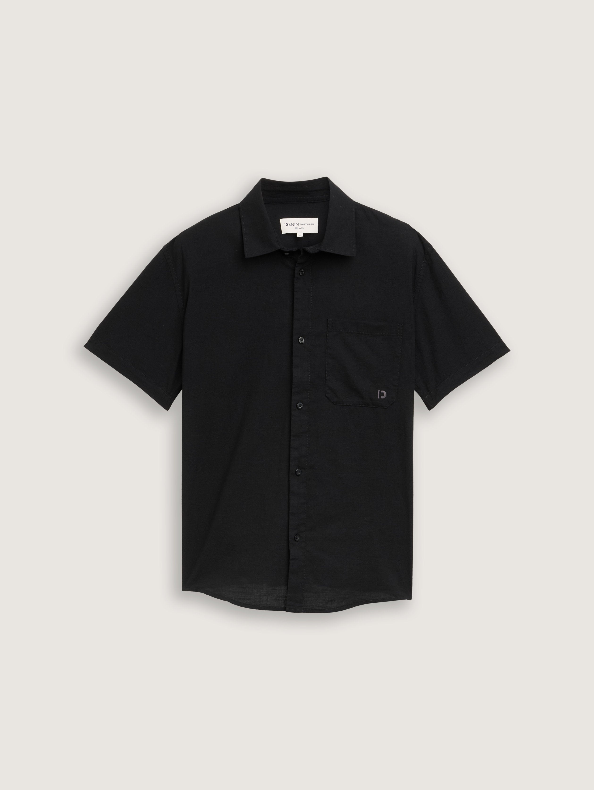 Tom Tailor_Relaxed Fit Short Sleeve Shirt with Breast Pocket_1045977_29999_06