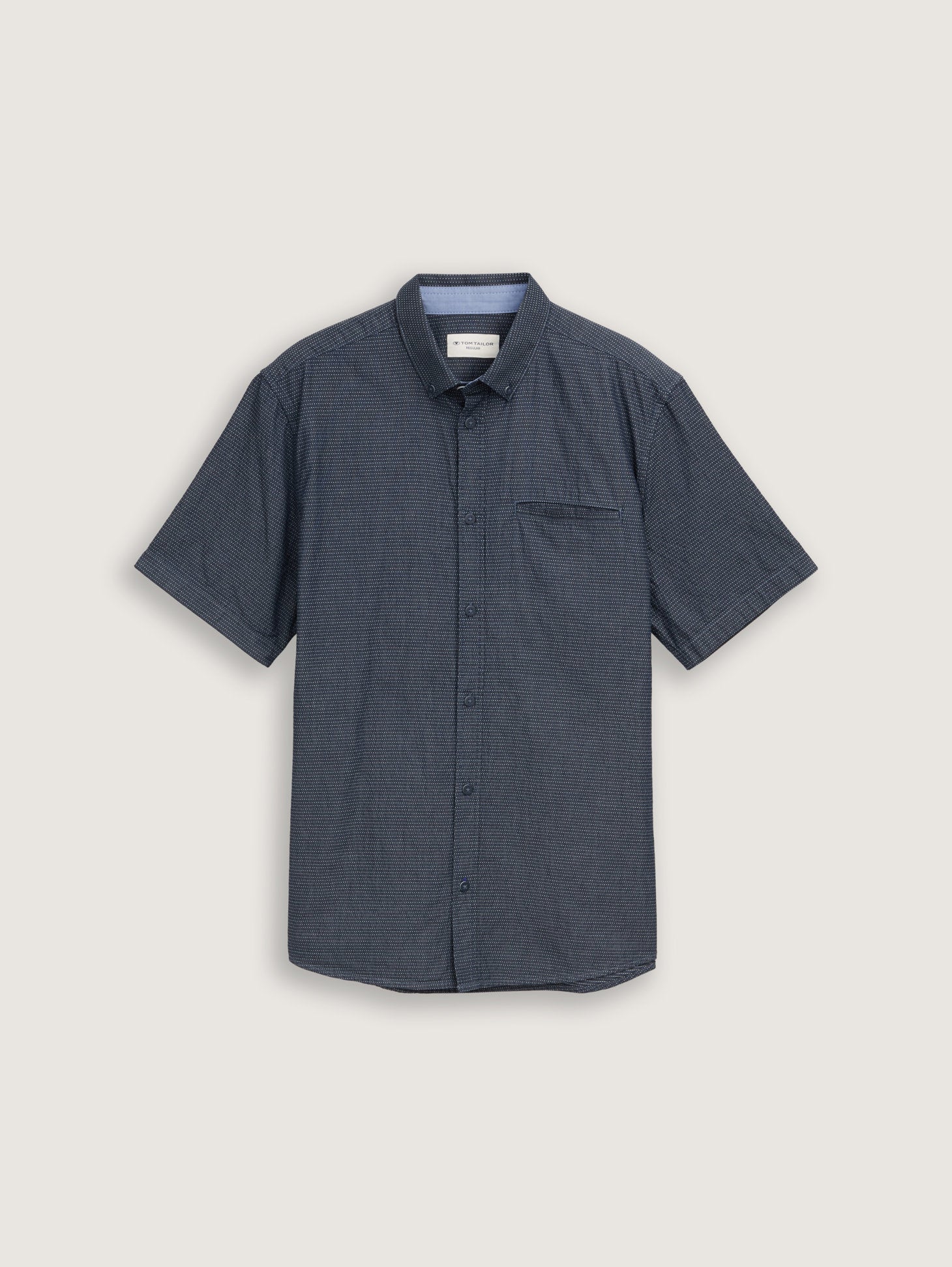 Tom Tailor_Regular Fit Short-Sleeved Cotton Shirt_1046077_37944_06