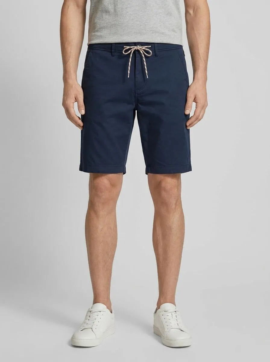 Tom Tailor Sky Captain Blue Men Lightweight Chino Shorts with Drawstring SKU: 1046149_10668 Image 00