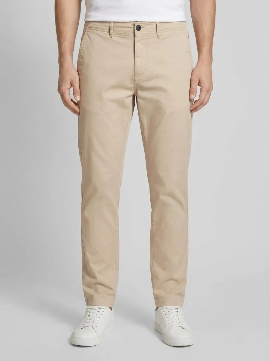 Tom Tailor Cashew Beige Men Lightweight Chino Trousers SKU: 1046150_11032 Image 00
