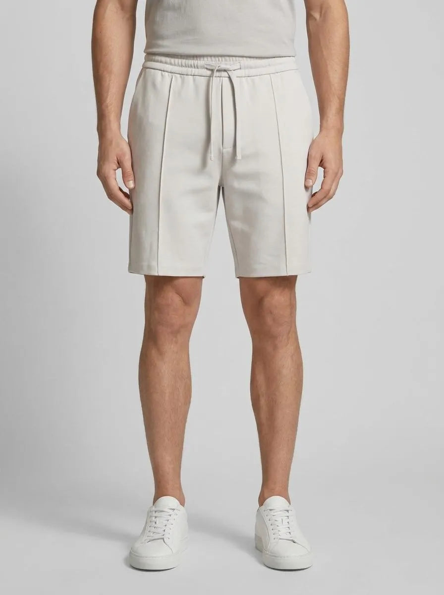 Denim Tom Tailor Chalk Grey Men Loose Fit PiquŽ Sweatshorts with Stretch SKU: 1046152_15277 Image 00