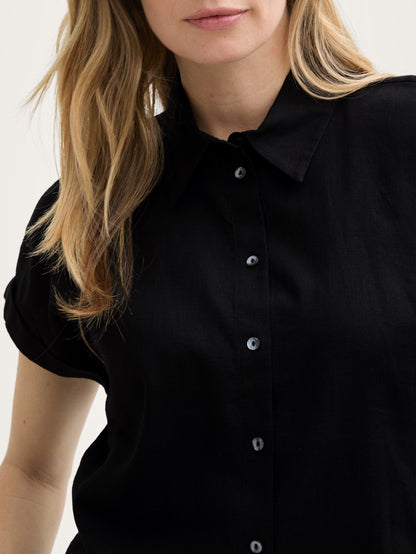 Tom Tailor_Loose Fit Blouse with Linen Content_1046207_14482_04